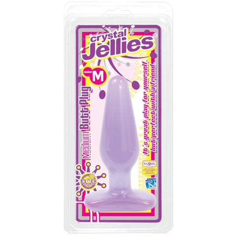 Crystal Jellies Medium Butt Plug - Purple DJ0289-06