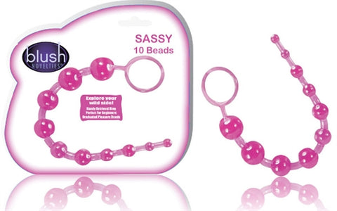 Sassy 10 Anal Beads Purple BL-23171