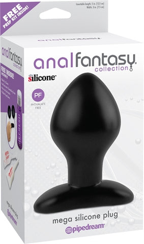 Anal Fantasy Collection Mega Silicone Plug - Black PD4606-23