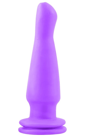 Neon Vibrating Butt Plug - Purple PD1426-12