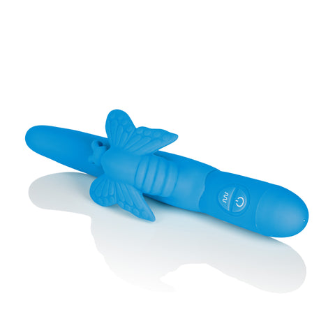 Posh 10-Function Silicone Fluttering Butterfly - Blue SE4540503