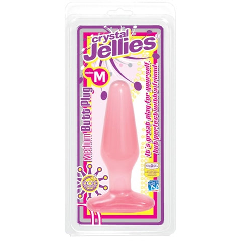 Crystal Jellies Medium Butt Plug - Pink DJ0289-03