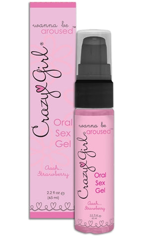 Crazy Girl Wanna Be Aroused Oral Sex Gel Aaah Strawberry - 2.2 Oz. CE7511-00