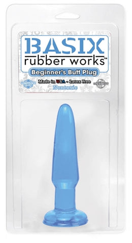 Basix 3.5in Beginners Butt Plug Blue PD4267-14