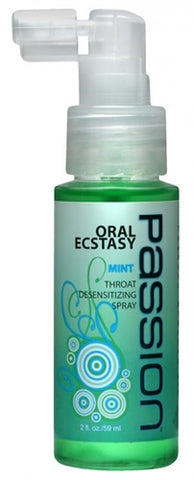 Oral Ecstasy Mint Flavored Deep Throat Numbing Spray - 2 Oz. PL-AC940