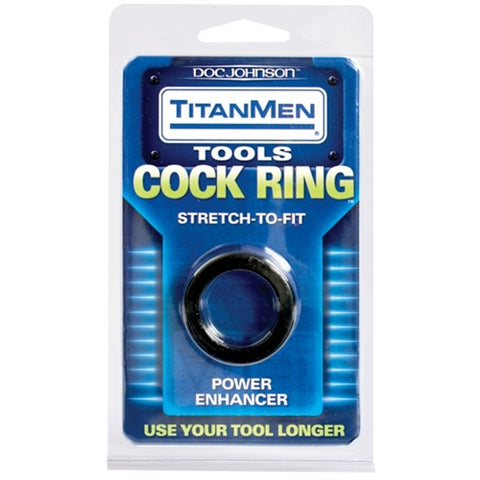 Titanmen Cock Ring - Black DJ3503-01