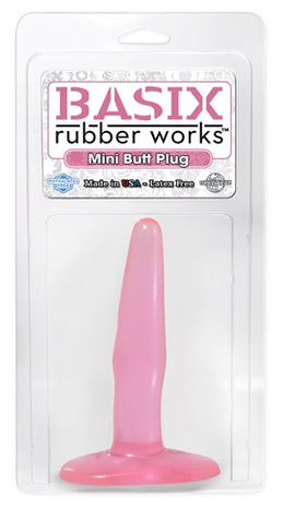 Basix Mini Butt Plug Pink PD4260-11