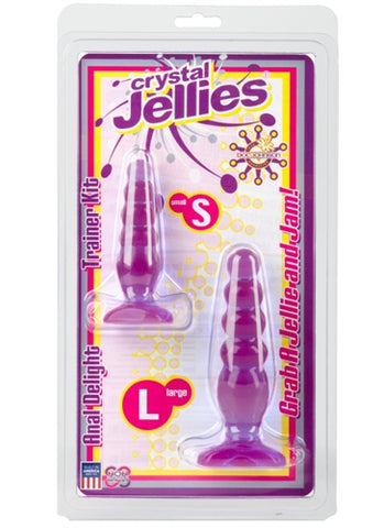 Crystal Jellies Anal Trainer Kit - Purple DJ0283-12