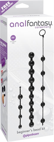 Anal Fantasy Collection Beginners Bead Kit - Black PD4643-23