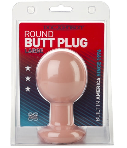 Round Butt Plug - Large- White DJ0244-58