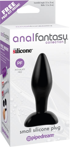 Anal Fantasy Collection  Small Silicone Plug - Black PD4602-23