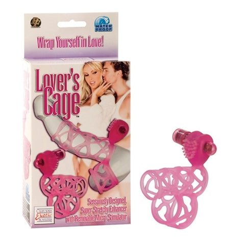 Lover's Cage Stretchy Cock Cage Comfortable Scrotum Cage Pink SE1628043