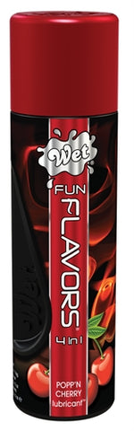 Wet Fun Flavors 4-in-1 Lube - Popp'n Cherry - 4.1 Fl. Oz. WT20426