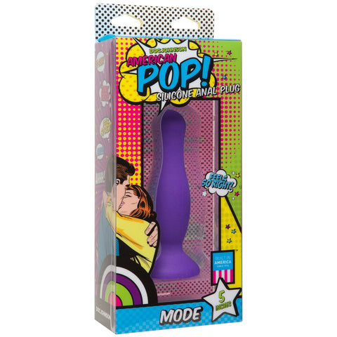 American Pop! Mode 5 Anal Plug - Purple DJ0500-16-BX