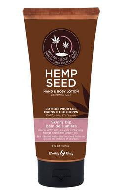 Hemp Seed Hand and Body  Lotion - Skinny Dip - 7 Oz.  Tube