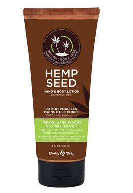 Hemp Seed Hand and Body  Lotion - Naked in the Woods -  7 Oz. Tube