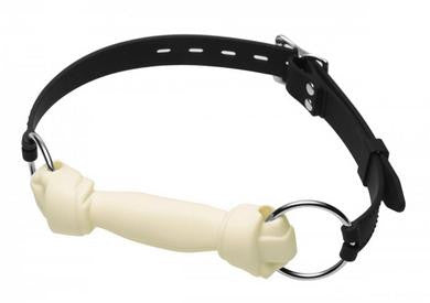 Silicone Bone Gag - White