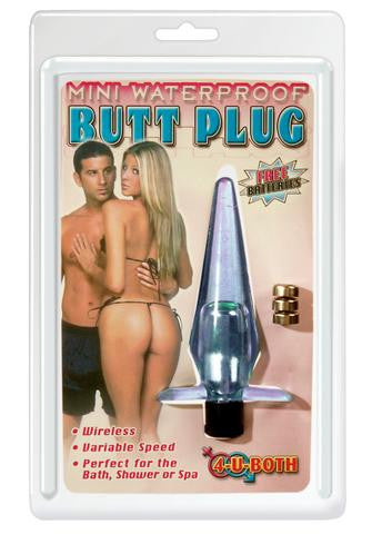 Mini Waterproof Butt Plug - Blue