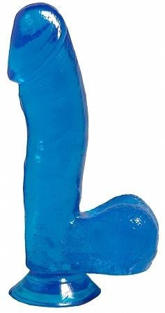 Basix Rubber Works - 6.5-inch Dong with Suction Cup - Blue