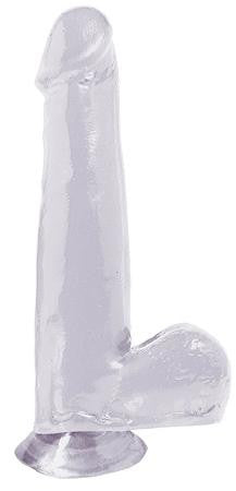 Basix Rubber Works - 7.5-inch Suction Cup Dong - Clear