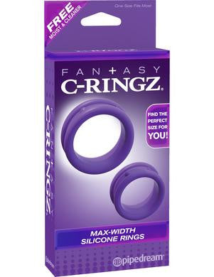 Fantasy C-ringz Max Width Silicone Rings - Purple