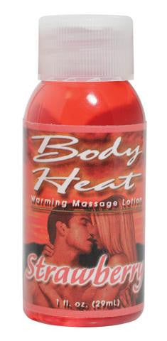 Body Heat Warming Massage Lotion Strawberry - 1 oz.