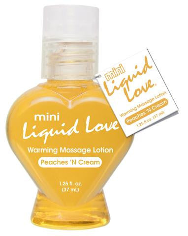 Mini Liquid Love Warming Massage Lotion Peaches N Cream - 1.25 oz.