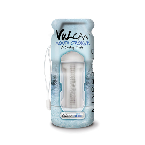 Cyberskin Vulcan Mouth Stroker W/cooling Glide -  Frost