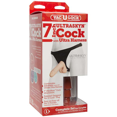 Vac-U-Lock 7-Inch Ur3 Cock With Harness DJ1050-15