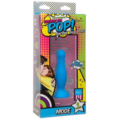 American Pop! Mode 4 Anal Plug Blue DJ0500-03-BX