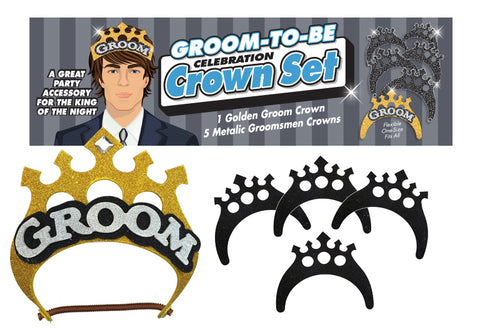 Groom-to-Be Celebration Crown Set LG-NVC050