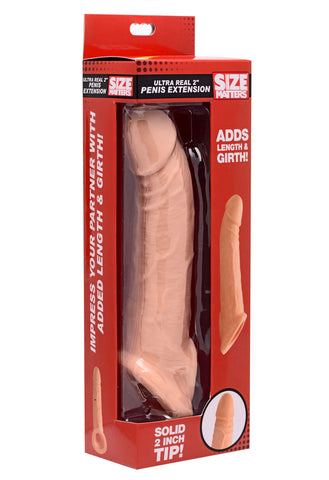 Ultra Real 2 Inch Solid Tip Penis Extension