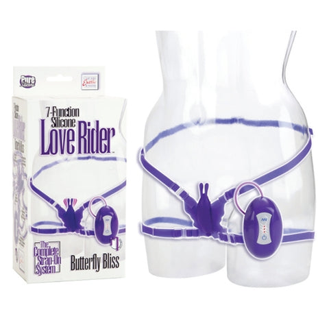 7-Function Silicone Love Rider Butterfly Kiss - Purple SE0582453