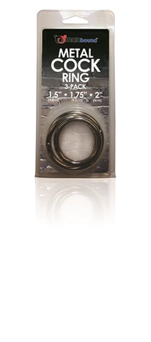 Manbound Metal Cock Ring 3-Pack SS950-18