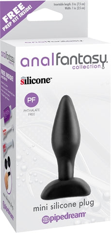 Anal Fantasy Collection Mini Silicone Plug - Black PD4601-23