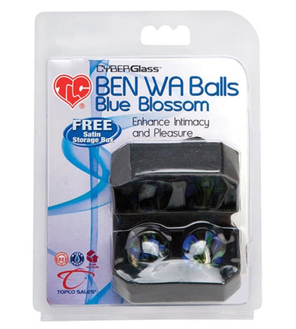 Tlc Cyberglass Ben Wa Balls Blue Blossom Ts1484526 TS1003052