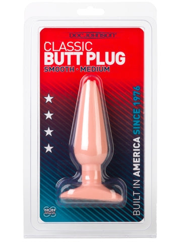 Classic Butt Plug - Smooth - Medium - White DJ0244-02