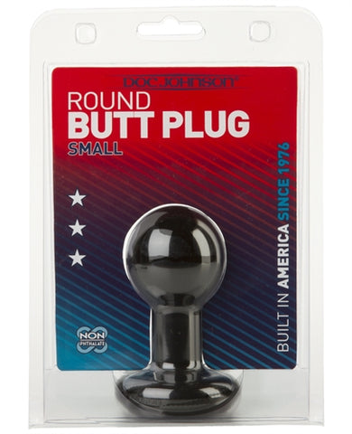 Round Butt Plug - Small - Black DJ0244-53