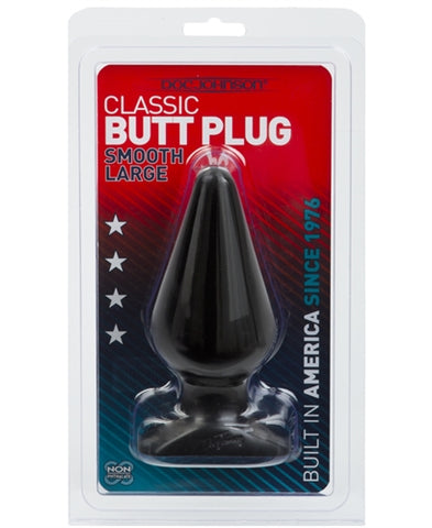 Classic Butt Plug - Smooth - Large - Black DJ0244-06