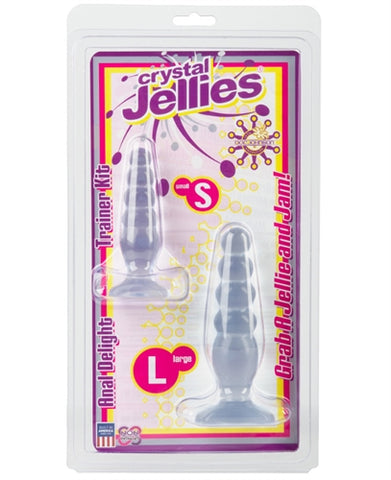 Crystal Jellies Anal Delight Trainer Kit - Clear DJ0283-11