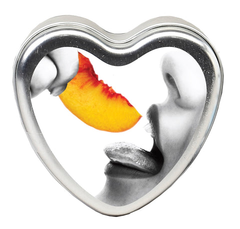 Peach Edible Candle Heart - 4.7 Oz. EB-HSCK006