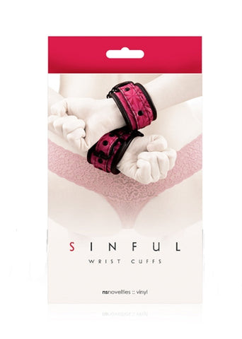 Sinful - Wrist Cuffs - Pink NSN1223-14