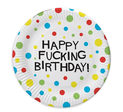 X-Rated Birthday Party Plates - 8 Count CP-515