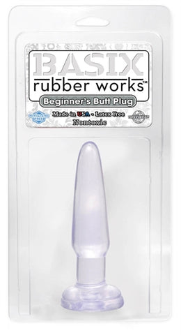 Basix 3.5in Beginners Butt Plug Clear PD4267-20