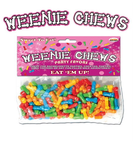 Weenie Chews - Multi Flavor Assorted Penis Shaped Candy - 125 Piece Bag HTP2120