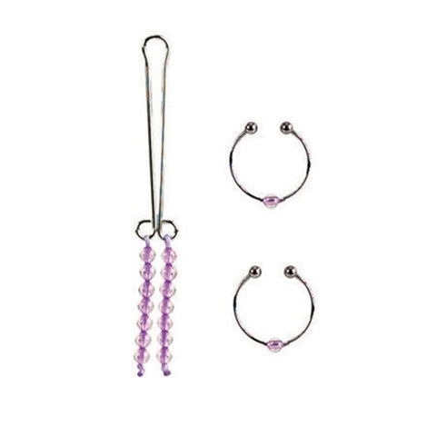 Intimate Play Nipple & Clitoral Non-Piercing Jewelry - Amethyst SE2612142