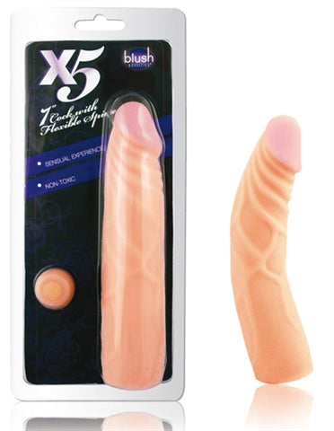 X5 7.5in Dildo With Flexible Spine BL-26753