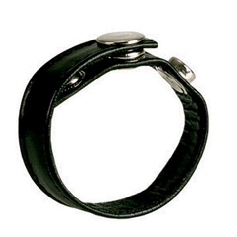 Leather Black 3-Snap Ring SE1411032