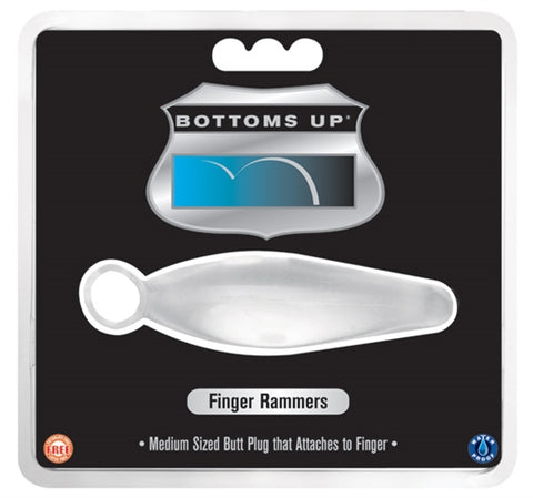 Bottoms Up Finger Rammer Butt Plug Clear Ts0339-6 TS1003396