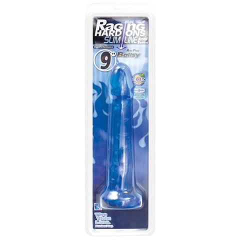 Raging Hard-Ons Slimline Anal Series - 9-Inch Ass Play Ballsy - Blue DJ0279-21